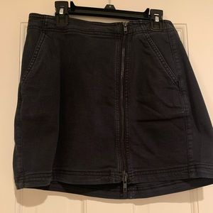 Black American Eagle Super Stretch Zip Up Skirt